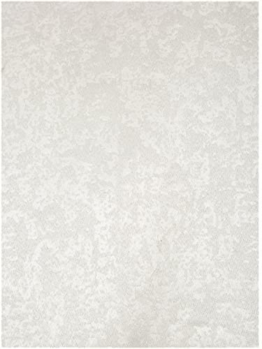 Image of Home Sizzler 2 Pieces Blackout Textured Eyelet Polyester Long Door Curtains - 9 Feet, Cream