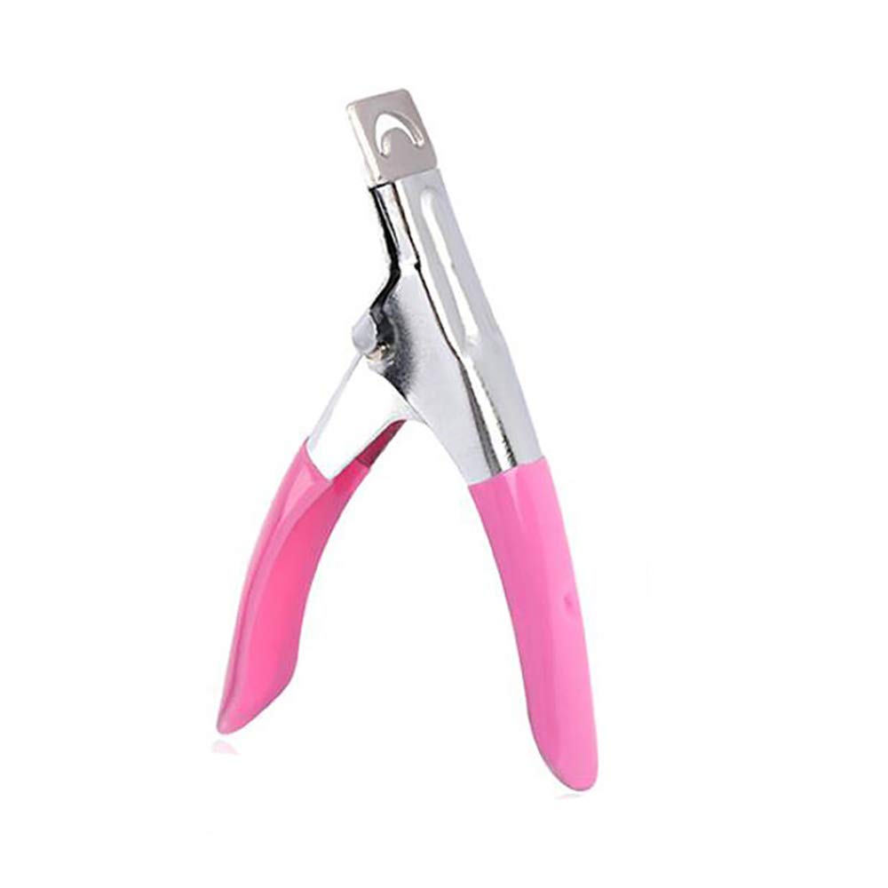 Acrylic Nail Clippers False Nail Clipper Acrylic Nail Cutter Uv Gel Edge Cutters Trimmer Tool Pink Acrylic Nail Clippers for Acrylic Nails