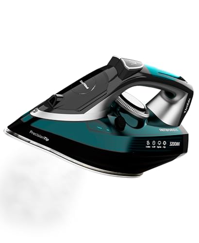 Cecotec Plancha de Ropa de Vapor Fast&Furious 5060 Ultra Steam. 3200W, Sistema Apagado Automático, Vapor Continuo 70g/min, Golpe de Vapor 270 g/min, Sistema Antigoteo, Doble Suela Cerámica