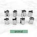 Hapdoo Animal Vegetable Mould Cutters Set (16 Pcs) - Animal, Shape, Shapes Cookie Cutters for Kids