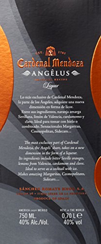 Cardenal Mendoza Angêlus Likör (1 x 0.7 l) 40 % vol., Brandy Liquor der Spitzenklasse, auf Basis des beliebten Cardenal… - Image 6