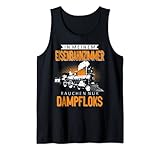 dampflokomotive rauch leichtes, klassisch geschnittenes Tank Top, doppelt genähte Ärmel und Saumabschluss