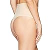 Yummie womens Ultralight Seamless Shapewear Thong Panties, Frappe, Small-Medium US