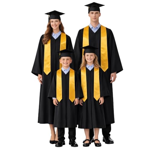 Image of Raj Costume Convocation Dress Graduation Gown and Cap Set for Kids & Adults Convocation Dress Academic Degree Ceremony Robe for School College Graduation Day Matte Polyester Pleated Convocation Gown