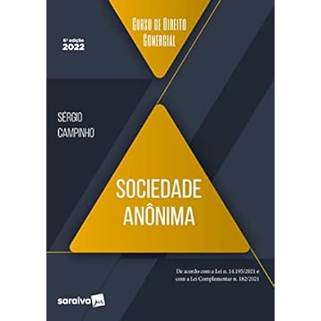 Capa do livro Curso de Direito Comercial - Sociedade Anônima - 6ª edição 2022