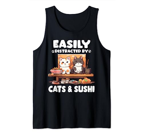 Kawaii Neko - Gatto giapponese Sushi Maki Canotta