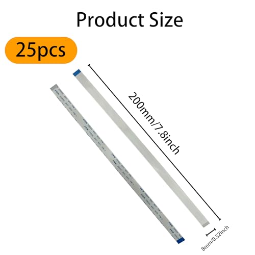 Cable plano flexible de 15 pines FFC 0.5mm pitch, 25 piezas miniatura 2