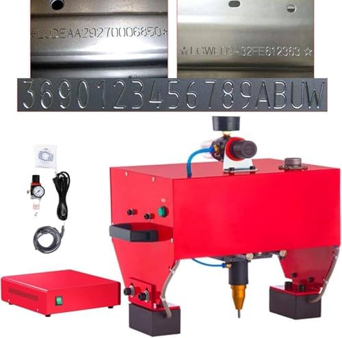 Portable Pneumatic Dot Peen Marking Machine - Air-Powered Engraving Tool for VIN Codes, Numbers & Letters - Adjustable Depth 0.01-1mm, Ideal for Metal & Plastic Marking