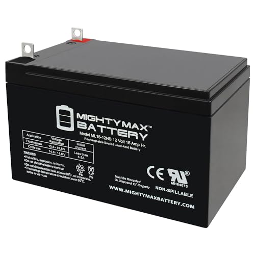 Mighty Max Battery ML15-12NB 12V 15AH Replacement Battery Compatible with Goal Zero Yeti 150 Solar Generator