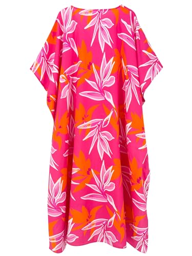Image of Moss Rose Kaftan Dresses for Women Summer Swimsuit Cover up Caftan Dress