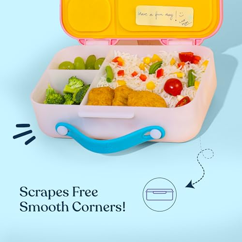 Image of rabitat Munchbee Bento Lunch Box 1000ml | 1+1 Year Brand Warranty | Tiffin Box for School | Lunch Box for Kids Boys & Girls | BPA Free, Leakproof & Durable Bento Design | Mad Eye