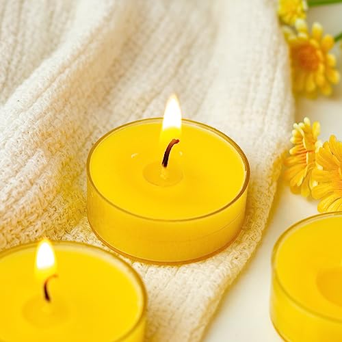 Image of AuraDecor Scented Soy Wax Acrylic Tealight Candle, Organic Luxury Aroma, Aromatic /Aromatherapy Candle || Long Lasting Burning Time (Pack of 1, Honeysuckle & Indi Flower)