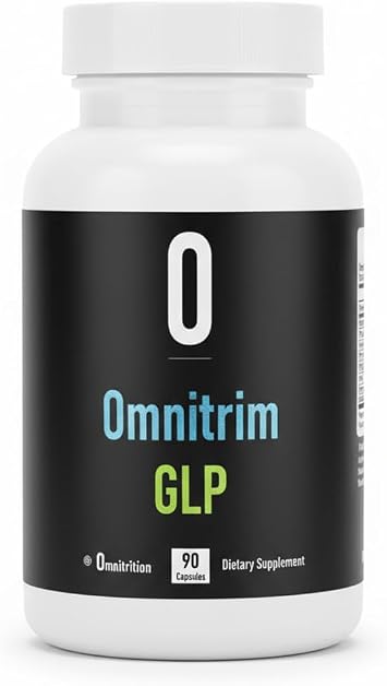 Omnitrition OmniTrim GLP Wellness Support Supplement with Berberine, Chromium, Cinnamon, Green Tea & Turmeric | Supports Energy & Healthy Lifestyle 90 Capsules