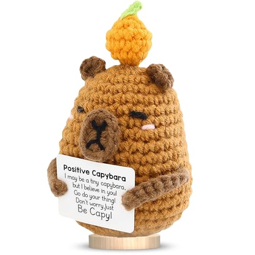 YNOUYRS Positive Capybara Peluche - Capybara Cosas Emocionales Apoyo Emocional, Amuleto de la Suerte Peluche Decoración de Mesa, Regalos Motivacionales Regalos Divertidos para Amigo, Familia YNOUYRS Positive Capybara Peluche - Capybara Cosas Emocionales Apoyo Emocional, Amuleto de la Suerte Peluche Decoración de Mesa, Regalos Motivacionales Regalos Divertidos para Amigo, Familia