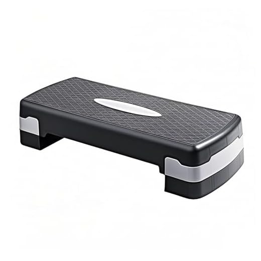 Step Para Fitness,Step Fitness Stepper de Entrenamiento con Altura Ajustable,Fitness Antideslizante de 68 cm para Gimnasio (Negro Y Gris)