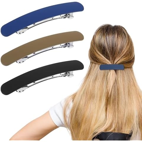 Mabor 3Pcs Elegant French Hair Barrettes Cover