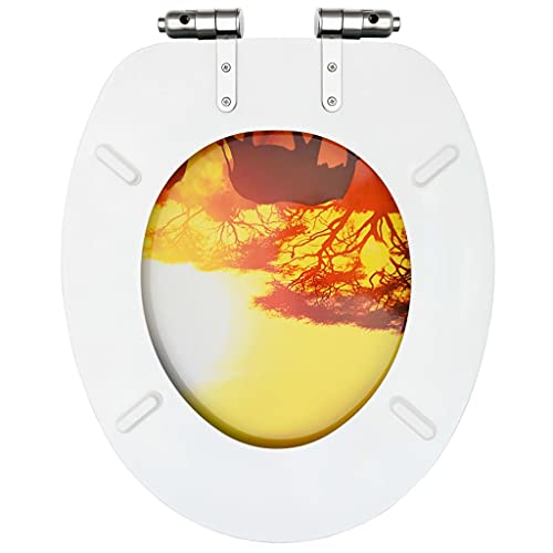 Abattant WC design en MDF premium avec charnières à fermeture douce