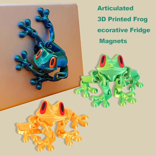 Imán decorativo 3D rana magnética 4 piezas miniatura 3