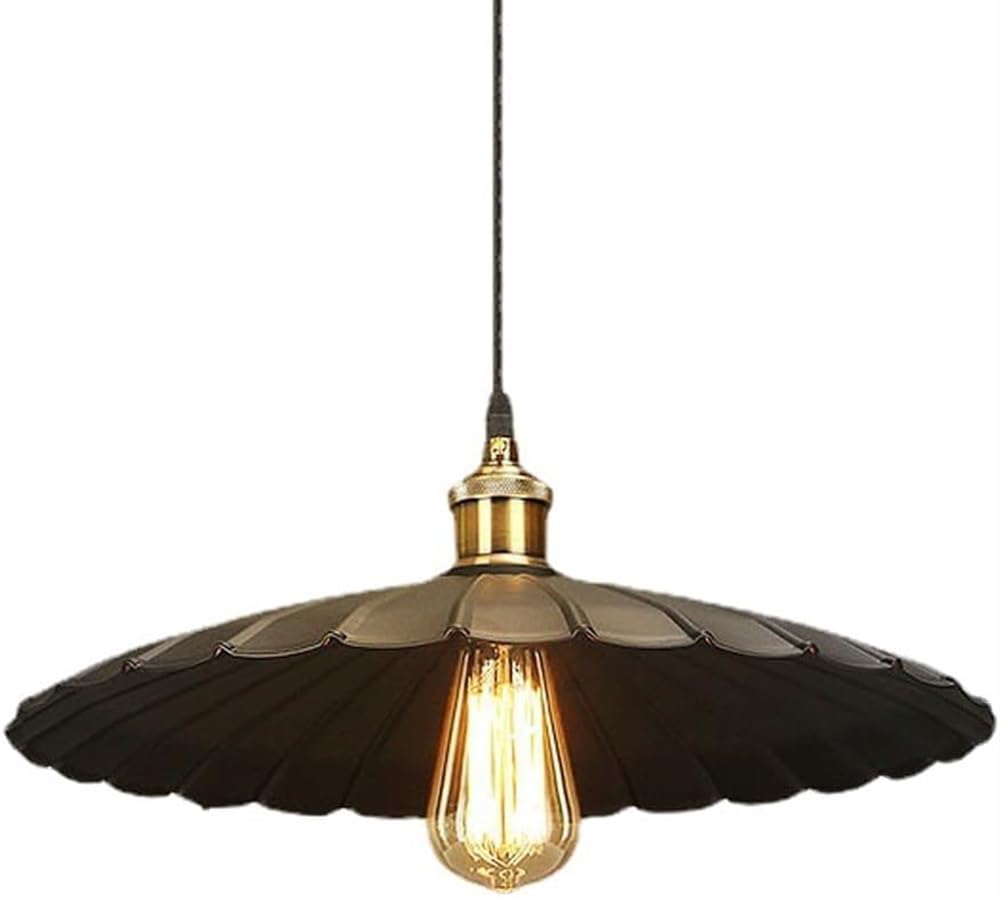 CSXSXAUO Creative Umbrella-Shaped Iron Art Hanging Lamp Lampshade,Nordic Industrial Style Chandelier,Flush Mount Ceiling Lighting Fixtures,Corridor Restaurant Coffee Shop Decoration Pendant