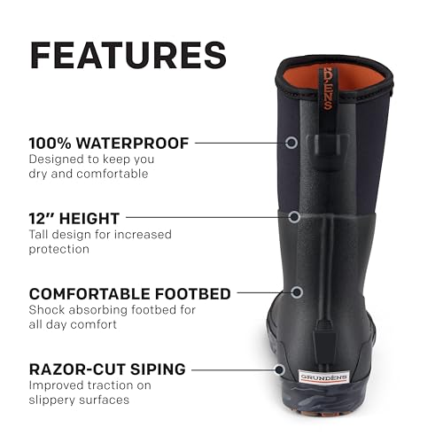 Image of Grundens Men's 12 inch Deck Boot | Durable, Waterproof