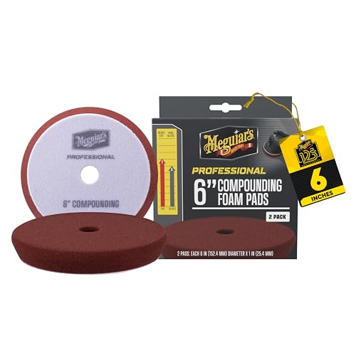 Meguiars Professional 6 Compound Foam Pad 2pk 10/CV