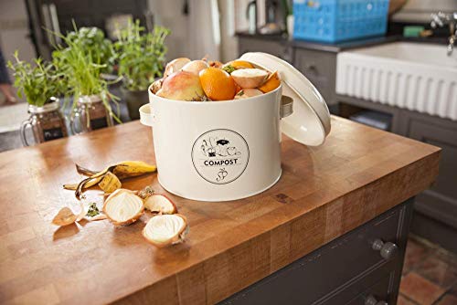 Esschert Design Komposter aus Metall mit Aktivkohlefilter, 27,0 x 23,2 x 21,3 cm - Image 3