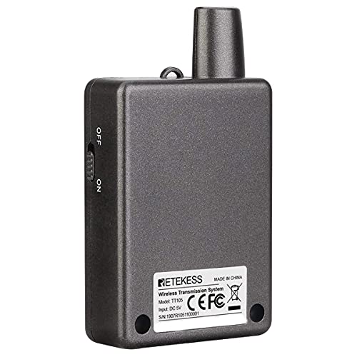 Retekess TT105 Receptor Tour Guide, Wireless Church Translation, para Interpretación, Capacitación, Corte, Expandible, Emparejamiento con una tecla, 150/492 pies, 1 Receptor miniatura 6
