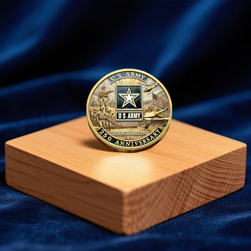 Image of 250th Anniversary U.S. Military Commemorative Coin - u.s. Army, Patriotic Challenge Coin, Veterans Appreciation Gift (C#)