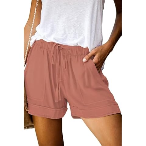 Daspkuwy Vintage Tie Waist Shorts for Women Cover