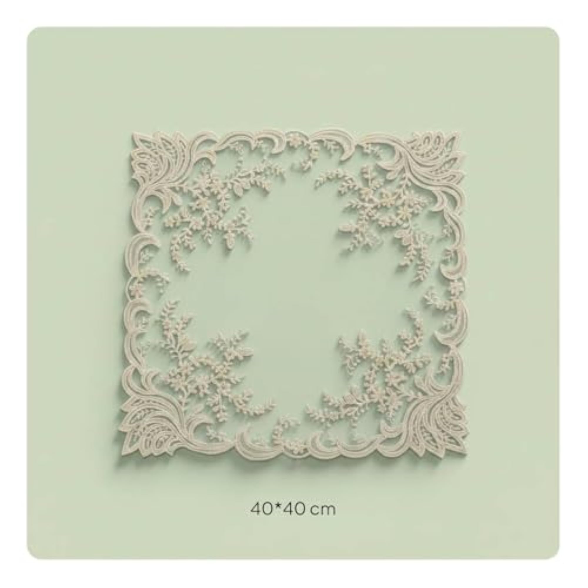 Handmade Design Embroidered Square Placemat