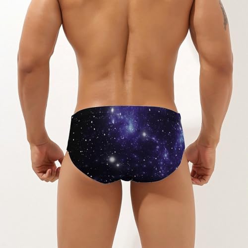 Galaxy in The Sky Mens Swim Briefs Bikini Sexy Low Rise Trunks Swimsuit Bathing Suit Beach2