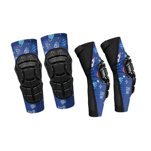 YIJU Kids Knee Pads Elbow Pads Sleeve Pads Protection Knee Support Guards Protective Gear Set for Child Bike Inline Sports Skating , XL
