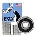 PGN 6301-2RS Sealed Ball Bearing - 12x37x12 - Lubricated - Chrome Steel (10 PCS)