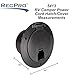 RecPro RV Black Power Cord Hatch Cover | UV-Stabilized Plastic | Snap Lock Door | Accepts up to 50 Amp Cord | Made in America