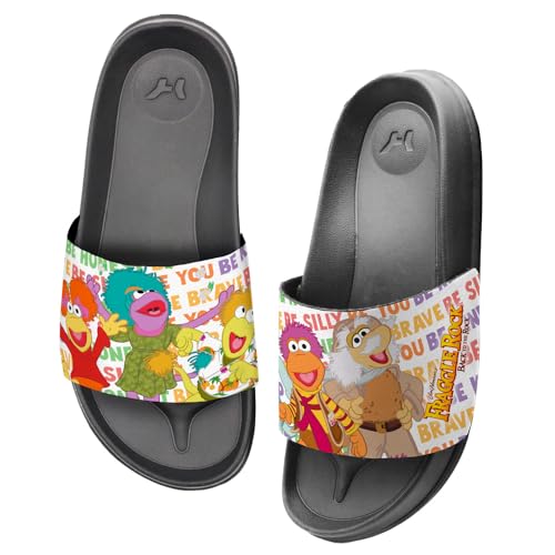 Popfunk Fraggle Rock Fraggle Line Up Unisex Adult Slides Sandals Officially Licensed Hypd Slydr Switch™3