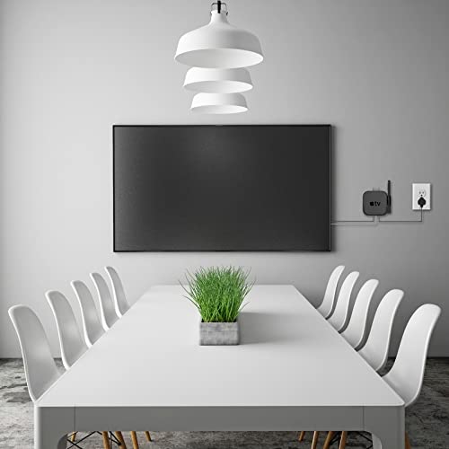 Heymoontong Apple Tv Mount Compatible With All Apple Tvs - Wall Mount Bracket With Remote Holder Fits For All Apple Tv 4K / Hd (2022 & 2021), With Siri Remote Silicone Protective Case/Cover (Black) #TOP5