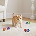YULOYI Cat Toys for Indoor Cats, Cat Toys Balls, 20 Packs Interactive Cat Toy Set with Colorful Bell, Jingle Bell, Rainbow, Pompom and Sisal Ball for Kittens