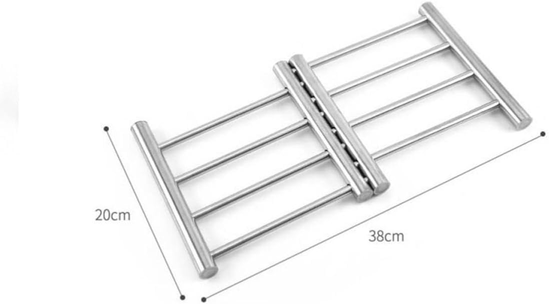 Pot Pads Retractable Stainless Steel for Kitchen Heat Insulation