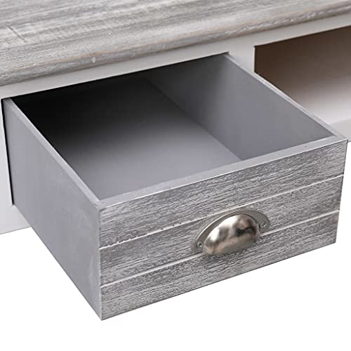 Bureau d'ordinateur design moderne compact avec étagère - 7