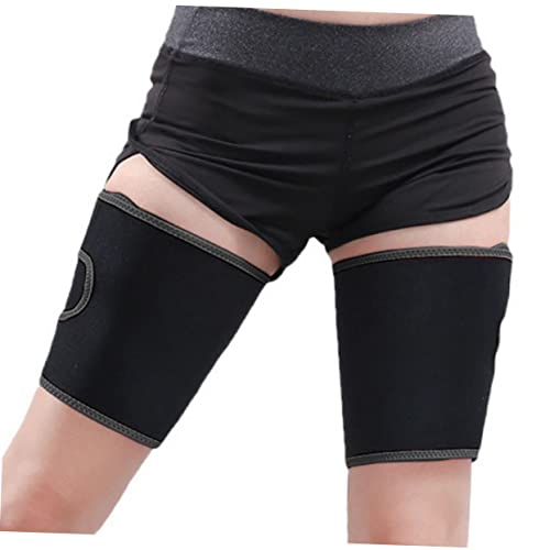 1 Pair Fitness Leggings Women Sauna Thigh Sleeves Thigh Fitness Bands Sports Protective Gear Miss Black - Image 3