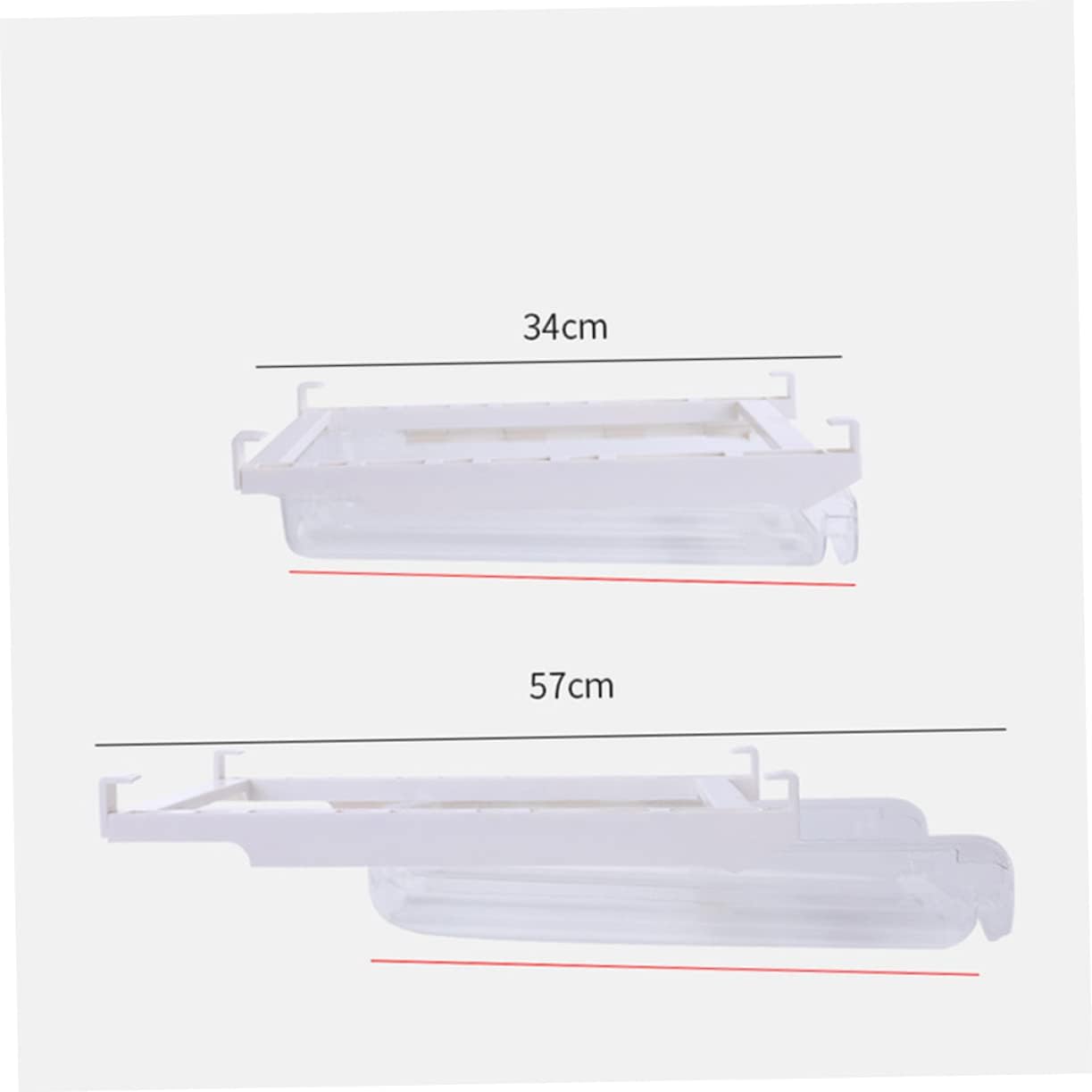 Homoyoyo 1pc Rolling Storage Container for Refrigerator Multi-functional Holder Deep Trough Design Space-saving Fridge Organizer Easy to