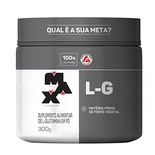 Glutamina L-G, Max Titanium, 300 g