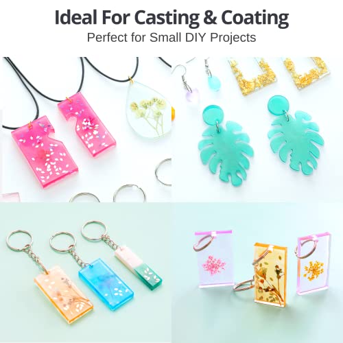 Piccassio UV Resin Clear 200g – Upgraded Hard Type UV Glue – Rapid Cure Craft Resin Using UV Light – Casting and Coating for DIY Crafts, Jewelry, Keychains, Clear-Cast Parts