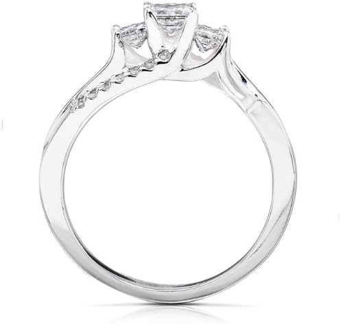 Kobelli Diamond Wedding Set 1/2 carat (ctw) in 14K White Gold