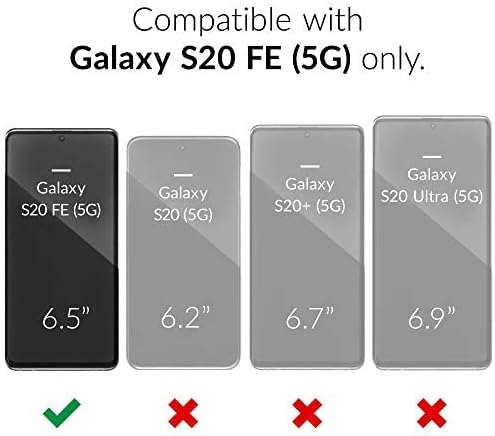 Miniatura 2 de Funda protectora resistente de goma resistente a prueba de golpes para Samsung Galaxy S20 FE 5G (3 capas) para Samsung Galaxy S20 FE (negro)