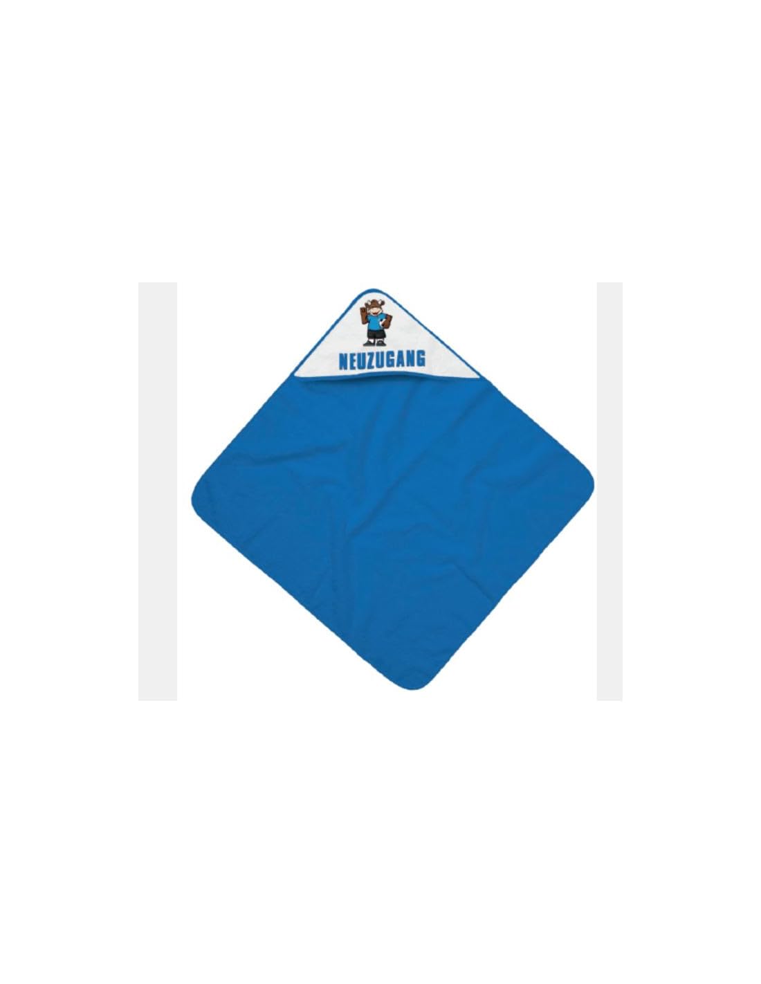 Arminia Bielefeld Kapuzentuch Neuzugang – Offizielles Fan Handtuch mit Kapuze – Blau Weiß Fußball Merchandise – Stadion Badetuch Poncho Fanshop Geschenk