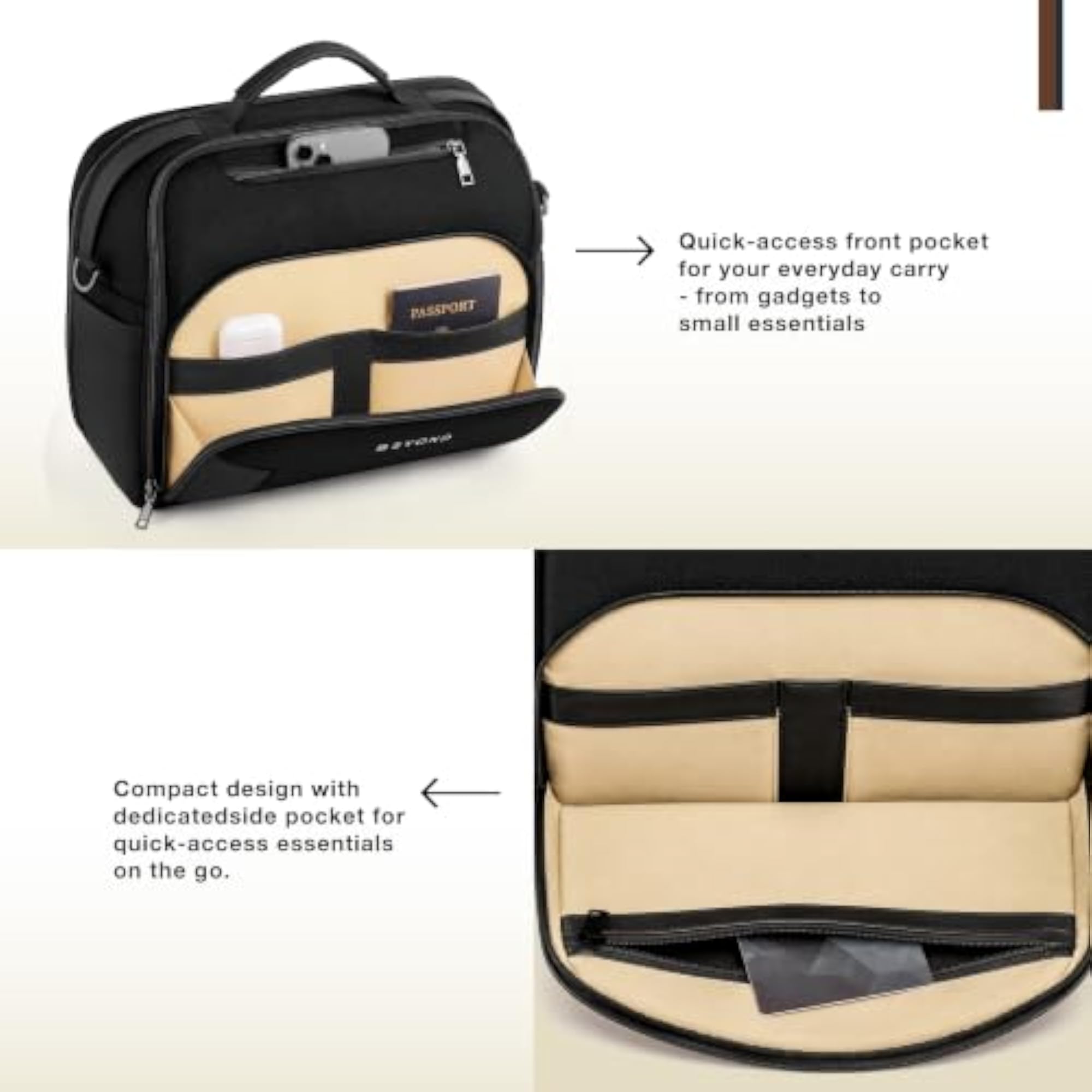 Seine Water-Resistant Messenger Bag for Men and Women