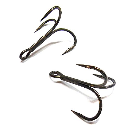 Owner JR-11 Straight Rigged Hook - Size 1/0, Welded Ring For Wide Angle Movement