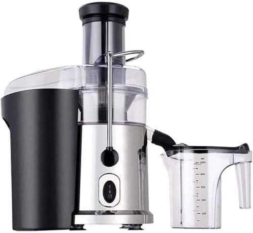 SHRGOMPIT Exprimidor centrífugo de prensa en frío, 2 velocidades, for frutas y verduras, sin BPA, fácil limpiar