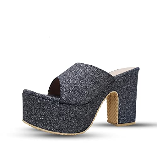 Image of Digni Sandal for Womens Chunky Heel Pump Sandals Party Wedding Strappy Sandals.
